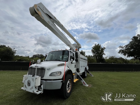 (Tampa, FL) Altec AN55E, Material Handling Bucket Truck rear mounted on 2014 Freightliner M2 106 Uti