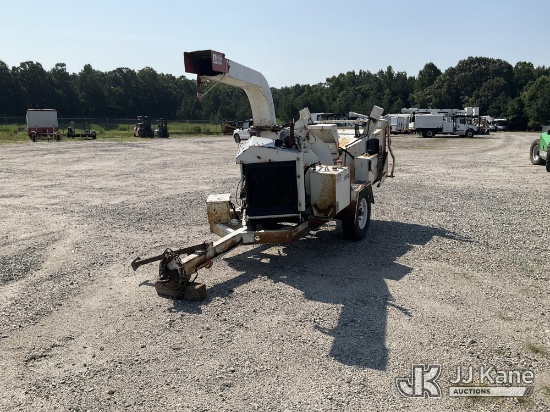 (Chester, VA) 2018 Morbark Chipper (12in Disc), trailer mtd. Runs & Operates) (Jack Damaged, No Key