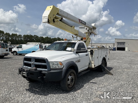 (Hammond, LA) HiRanger HR40-M, Material Handling Bucket Truck center mounted on 2013 RAM 5500 Regula