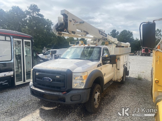 (Villa Rica, GA) HiRanger LT40, Articulating & Telescopic Bucket Truck mounted behind cab on 2015 Fo