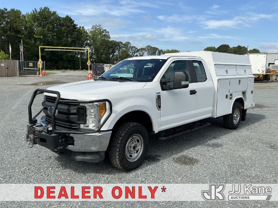 (China Grove, NC) 2017 Ford F250 4x4 Extended-Cab Enclosed Service Truck Runs & Moves
