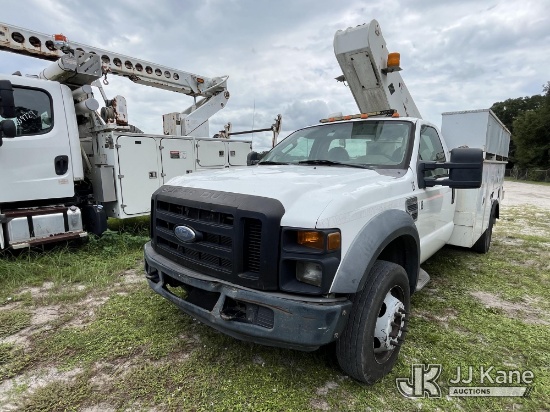 (Tampa, FL) Versalift Uncategorized, Telescopic Bucket Truck mounted behind cab on 2008 Ford F-450 S