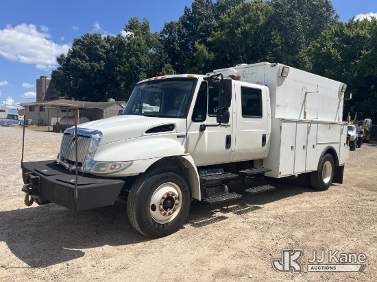 (Memphis, TN) 2013 International DuraStar 4300 Crew-Cab Enclosed Utility Truck, Municipal Owned Runs