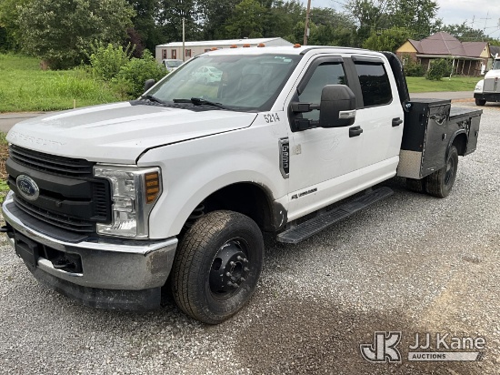 (Clay, KY) 2018 Ford F-350 SD Crew-Cab Flatbed Truck Not Running, Condition Unknown