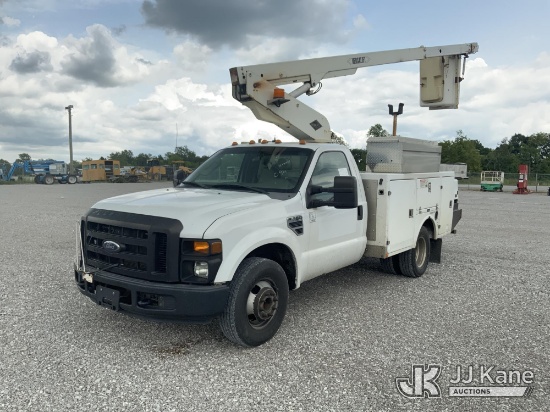 (Verona, KY) Versalift TEL29N-03, Telescopic Non-Insulated Bucket Truck mounted behind cab on 2008 F