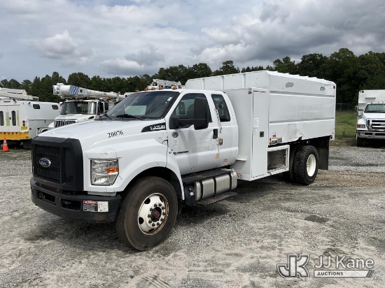 (Chester, VA) 2017 Ford F750 Extended-Cab Chipper Dump Truck Not Running, Condition Unknown
