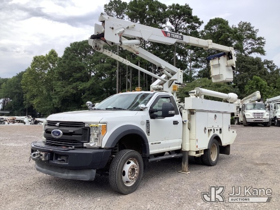 (Graysville, AL) HiRanger LT40, Articulating & Telescopic Bucket Truck mounted behind cab on 2017 Fo