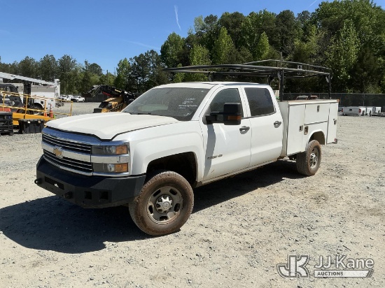 (China Grove, NC) 2015 Chevrolet Silverado 2500HD Crew-Cab Service Truck Not Running, Condition Unkn
