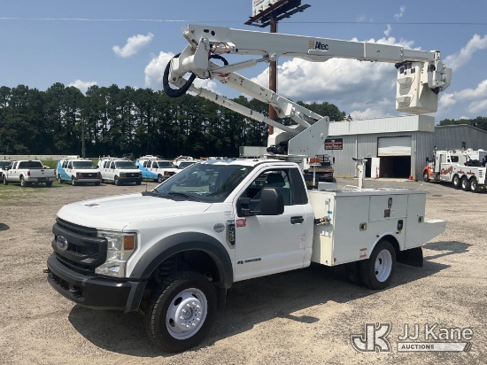 (Florence, SC) Altec AT40G, Articulating & Telescopic Bucket Truck mounted behind cab on 2021 Ford F