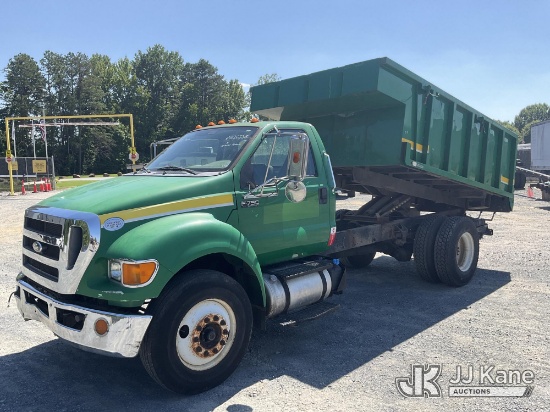 (China Grove, NC) 2013 Ford F750 Dump Truck Runs, Moves & Operates