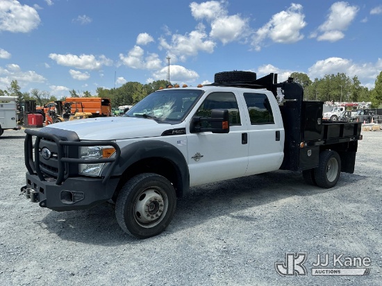 (China Grove, NC) 2016 Ford F550 4X4 Extended-Cab Flatbed/Service Truck Duke Unit) (Runs & Moves