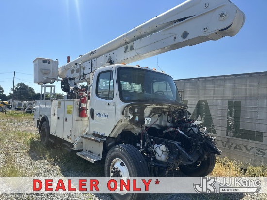 (Roxboro, NC) Altec AA55-MH, Material Handling Bucket Truck rear mounted on 2016 Freightliner M2 106