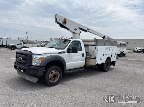 (Lebanon, TN) Versalift TEL29NE03, Telescopic Non-Insulated Bucket Truck mounted behind cab on 2012
