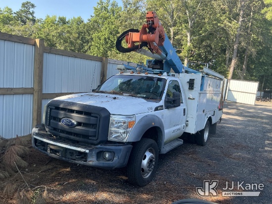 (Moncks Corner, SC) Altec AT37G, Articulating & Telescopic Bucket Truck mounted behind cab on 2011 F