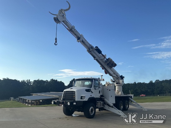 (Laurens, SC) Altec DT80, Digger Derrick rear mounted on 2020 Freightliner 114SD 6X6 Flatbed/Utility