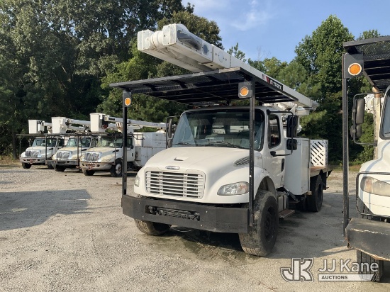 (Chester, VA) Terex XTPRO60, Over-Center Bucket Truck rear mounted on 2016 Freightliner M2 Flatbed/U