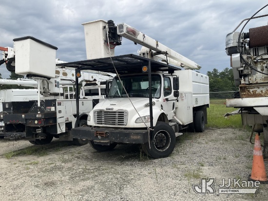 (Chester, VA) Terex XT PRO 60, Over-Center Bucket Truck mounted behind cab on 2018 Freightliner M2 1