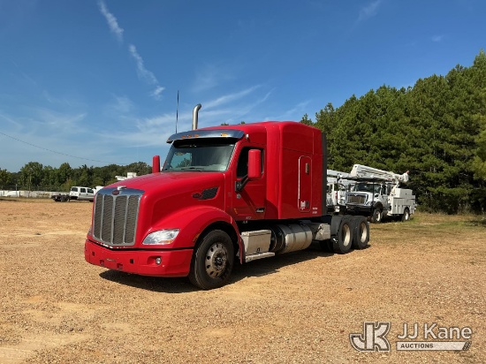 (Byram, MS) 2016 Peterbilt 375 Truck Tractor Runs & Moves) (Dash Warning Indicators On, Interior Def