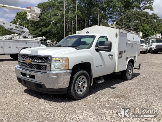 (Graysville, AL) 2014 Chevrolet Silverado 3500HD 4x4 Enclosed Service Truck Runs & Moves