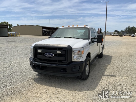 (Blackshear, GA) 2016 Ford F350 Extended-Cab Service Truck, (GA Power Unit) Runs & Moves
