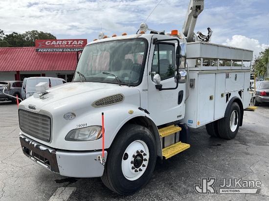 (Ocala, FL) Altec L42A, Over-Center Bucket Truck rear mounted on 2012 Freightliner M2 106 Utility Tr