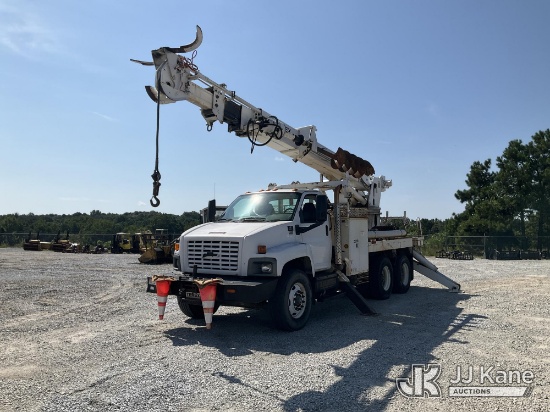 (Villa Rica, GA) Terex Commander 6054, Digger Derrick rear mounted on 2009 Chevrolet C8500 T/A Flatb