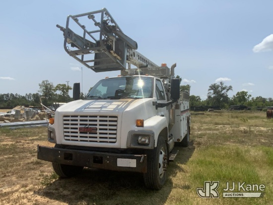 (Blackshear, GA) Altec A-T40C, Telescopic Non-Insulated Cable Placing Bucket Truck center mounted on