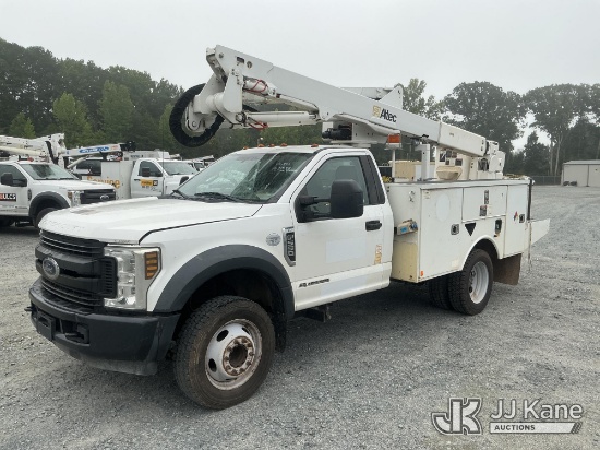(China Grove, NC) Altec AT40G, Articulating & Telescopic Bucket Truck mounted behind cab on 2019 For