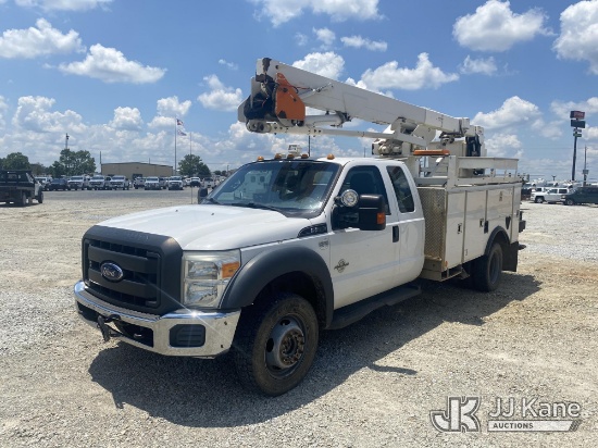 (Villa Rica, GA) HiRanger LT40, Articulating & Telescopic Bucket Truck mounted behind cab on 2013 Fo