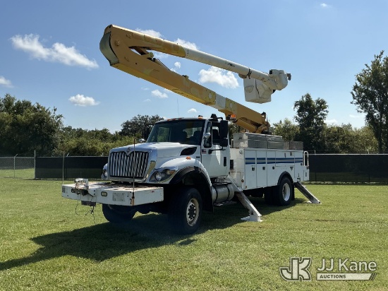 (Tampa, FL) Altec AA55-MH, Material Handling Bucket Truck rear mounted on 2012 International 7300 Ut
