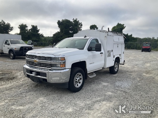 (Villa Rica, GA) 2015 Chevrolet Silverado 3500HD Work Truck Long Box Enclosed Service Truck Runs & M