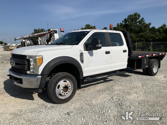 (Villa Rica, GA) 2017 Ford F-450 SD Crew-Cab Flatbed Truck Runs & Moves