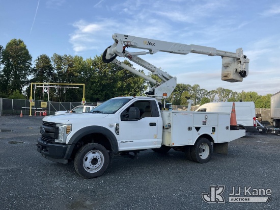 (China Grove, NC) Altec AT37G, Articulating & Telescopic Bucket Truck mounted behind cab on 2019 For