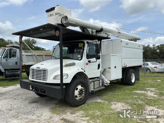 (Tampa, FL) Altec LR756, Over-Center Bucket Truck mounted behind cab on 2016 Freightliner M2 106 Chi