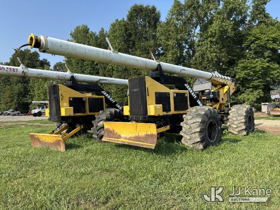 (Wakefield, VA) Jarraff Articulating Rubber Tired Tree Saw Runs & Operates) (Hydraulic System Defect