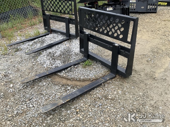 (Villa Rica, GA) 48 Inch Quick Attach Fork Blades NOTE: This unit is being sold AS IS/WHERE IS via T