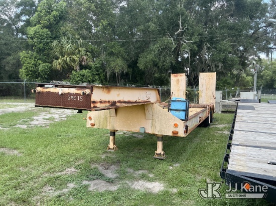 (Tampa, FL) 1956 Martin C25T T/A Rigid Neck Low Boy Trailer, State of Florida Unit FL Residents Purc