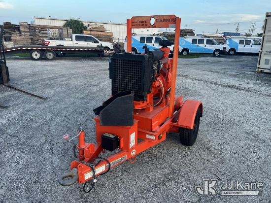 (West Palm Beach, FL) 2015 MGS Inc Water Pump, trailer mtd. Non-Titled)(Not Running Condition Unknow
