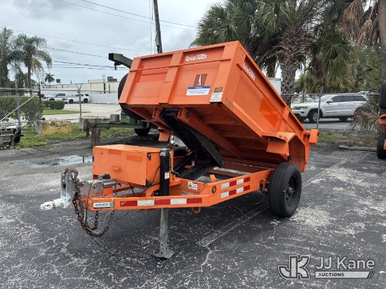 (West Palm Beach, FL) 2020 MMDI Inc. 58DUMP Dump Trailer Operates) (FL Residents Purchasing Titled I