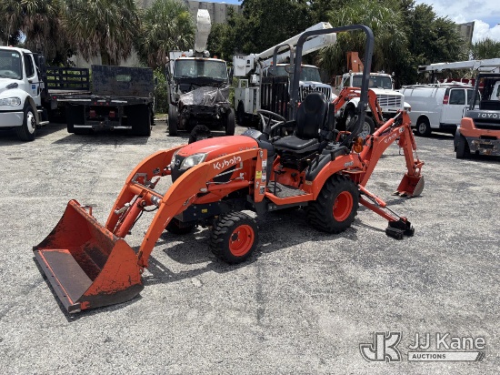 (West Palm Beach, FL) 2022 Kubota BX23 4x4 Mini Utility Tractor Loader Backhoe Runs, Moves & Operate