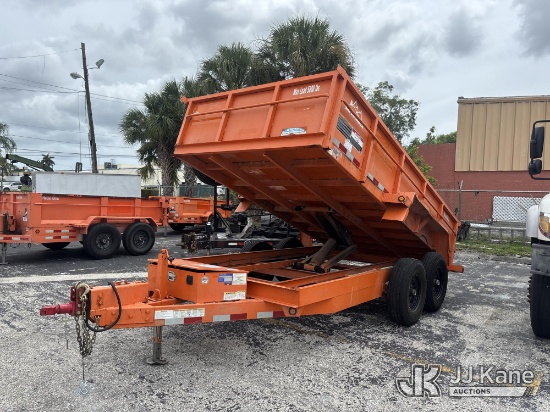 (West Palm Beach, FL) 2021 Snake River Trailer DMP714-9.9HD Dump Trailer Operates) (FL Residents Pur