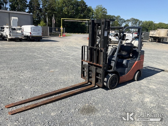 (China Grove, NC) 2020 Toyota 8FGCU32 Solid Tired Forklift Runs, Moves & Operates
