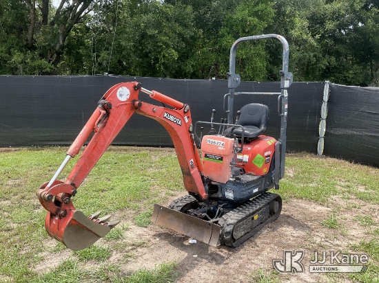(Tampa, FL) 2019 Kubota K008-3 Mini Hydraulic Excavator Runs, Moves & Operates