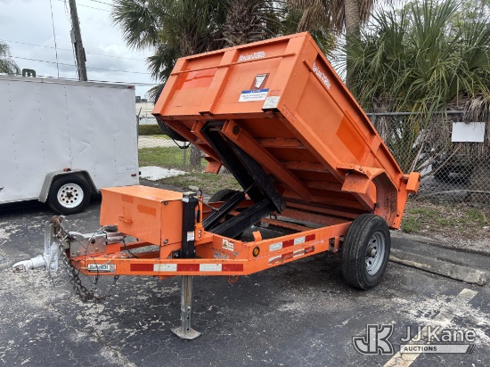 (West Palm Beach, FL) 2020 MMDI Inc. 58Dump Dump Trailer Operates) (FL Residents Purchasing Titled I