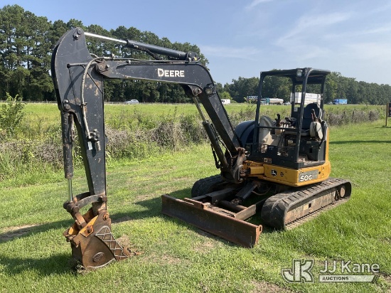 (Florence, SC) 2017 John Deere 50G Mini Hydraulic Excavator Runs, Moves & Operates