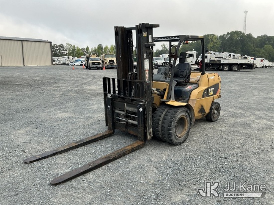 (China Grove, NC) Caterpillar DP55N1 Pneumatic Tired Forklift Runs, Moves & Operates