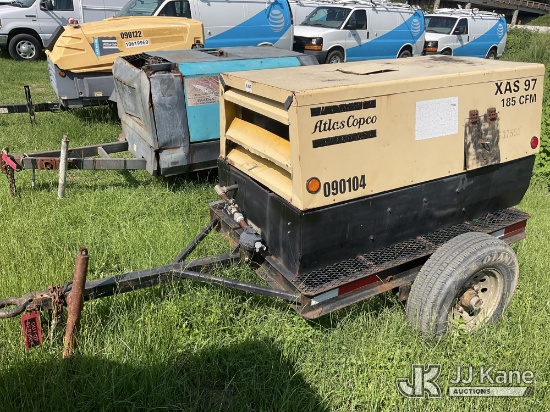 (Florence, SC) 2004 Atlas Copco XAS 97 Portable Air Compressor Non-Titled) (Not Running, Condition U