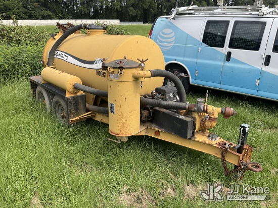 (Florence, SC) 2007 Ring-O-Matic 750 Vacuum Excavation Trailer Not Running, Condition Unknown