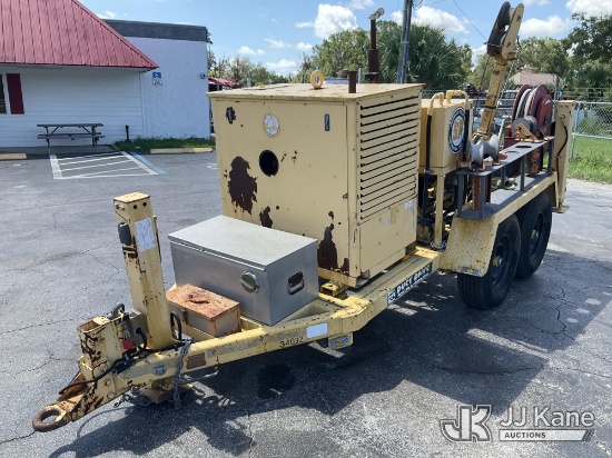 (Ocala, FL) 2002 Sherman & Reilly Duct Dawg DDHA-75-T Underground Cable Puller, trailer mtd. Duke Un
