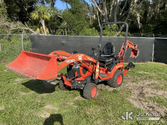 (Tampa, FL) 2021 Kubota BX23S Mini Utility Tractor Loader Backhoe Runs, Moves & Operates